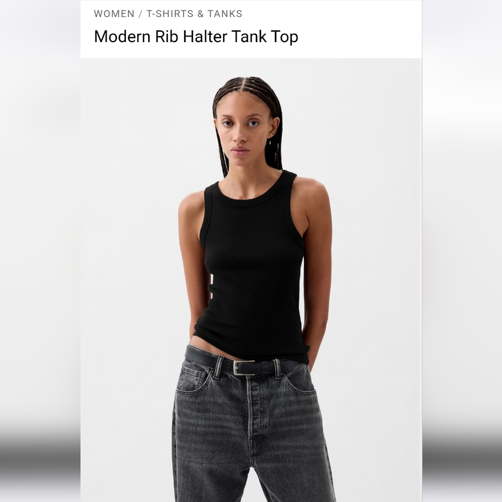 Gap Modern Rib Halter Tank Top